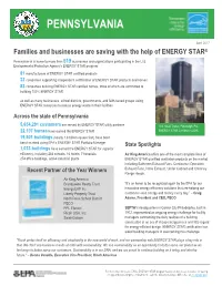 Pennsylvania ENERGY STAR Fact Sheet