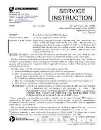 Service Instruction No