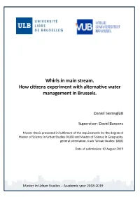 Whirls in Main Stream. How Citizens Experiment with Alternative Water Management in Brussels