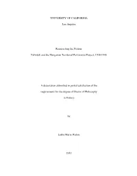 Front Matter for Dissertation