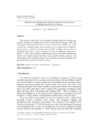 Market Trend, Company Size and Microstructure Characteristics of Intraday Stock Price Formations