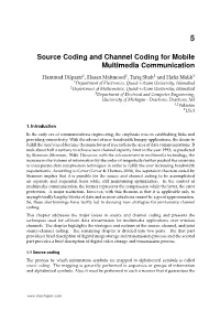 Source Coding and Channel Coding for Mobile Multimedia Communication