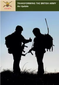 TRANSFORMING the BRITISH ARMY an Update