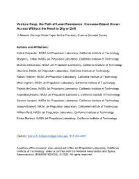 Venture Deep, the Path of Least Resistance: Crevasse-Based Ocean Access Without the Need to Dig Or Drill