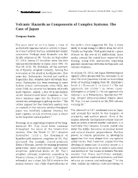 Volcanic Hazards As Components of Complex Systems: the Case of Japan