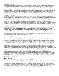 Abstracted from Information Courtesy of Joe P