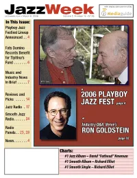 Did You Receive This Copy of Jazzweek As a Pass Along?