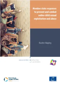 Member State Responses to Prevent and Combat Online Child Sexual Exploitation and Abuse
