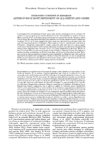 Nitrogen Content in Riparian Arthropods Is Most Dependent on Allometry and Order