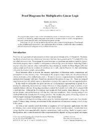 Proof Diagrams for Multiplicative Linear Logic