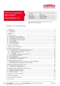 Table of Contents Miniskiip® Generation II