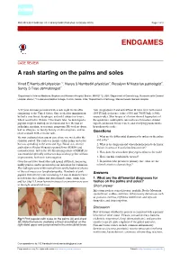A Rash Starting on the Palms and Soles