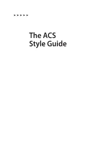 ACS Style Guide