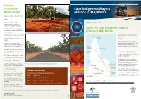 Cape Indigenous Mayors Alliance Newsletter
