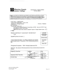 LGLA 1303 Legal Research