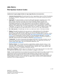 [MS-FSCC]: File System Control Codes