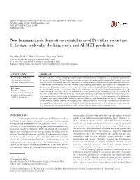 New Benzimidazole Derivatives As Inhibitors of Pteridine Reductase 1: Design, Molecular Docking Study and ADMET Prediction