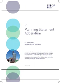 Planning Statement Addendum 9