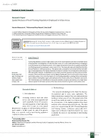 Spatial Analysis of Rural Floating Population Employed in Urban Areas