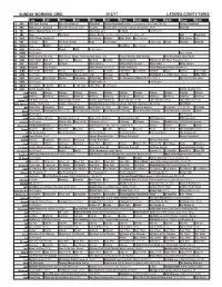 Sunday Morning Grid 3/12/17 Latimes.Com/Tv Times