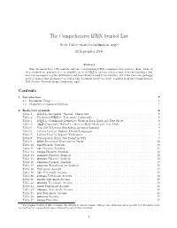 The Comprehensive LATEX Symbol List
