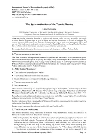 The Systematization of the Tourist Routes
