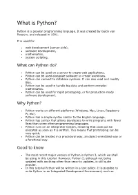 What Is Python?