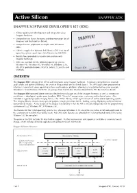 Active Silicon SNAPPER SDK