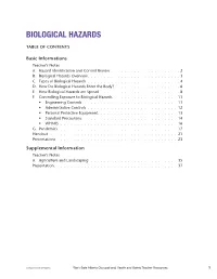 Chapter 6 Biological Hazards