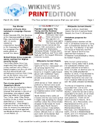 March 29, 2008 the Free-Content News Source That You Can Write! Page 1