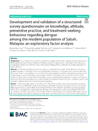 Development and Validation of a Structured Survey Questionnaire On