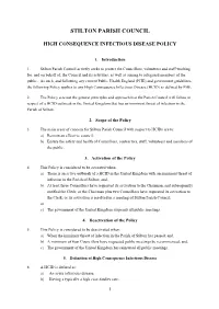 High Consequence Infectious Disease Policy