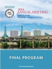2014 Final Program
