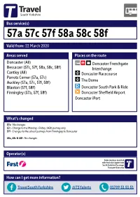 57A 57C 57F 58A 58C 58F Valid From: 22 March 2020