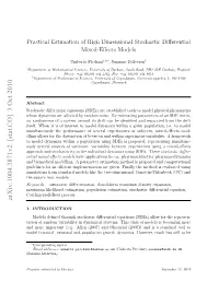 Practical Estimation of High Dimensional Stochastic Differential Mixed-Effects Models
