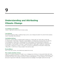 Understanding and Attributing Climate Change