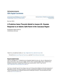 A Predictive Game Theoretic Model to Assess US - Russian Response to an Islamic Safe-Haven in the Caucasus Region