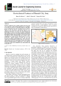 Geotechnical Features of Basrah City, Iraq