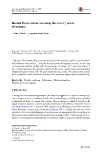 Robust Bayes Estimation Using the Density Power Divergence