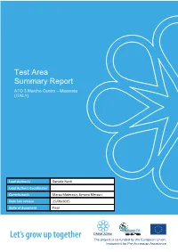 Test Area Summary Report