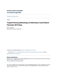 Toolpath Planning Methodology for Multi-Gantry Fused Filament Fabrication 3D Printing