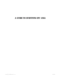 A Guide to Surviving Ipc 498A