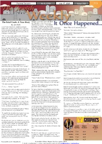 Av 8, 5781 Issue 203 the Fatal Crash: a True Story