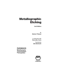 Metallographic Etching