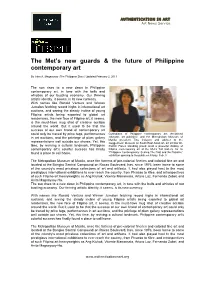 The Met's New Guards & the Future of Philippine