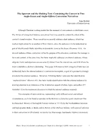 The Sparrow and the Shaking Tent: Containing the Convert in Two Anglo-Saxon and Anglo-Ojibwe Conversion Narratives