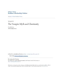 The Vampire Myth and Christianity