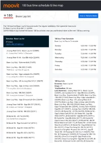 180 Bus Time Schedule & Line Route