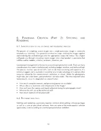 6. Panorama Creation