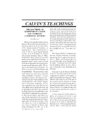 Calvin's Teachings